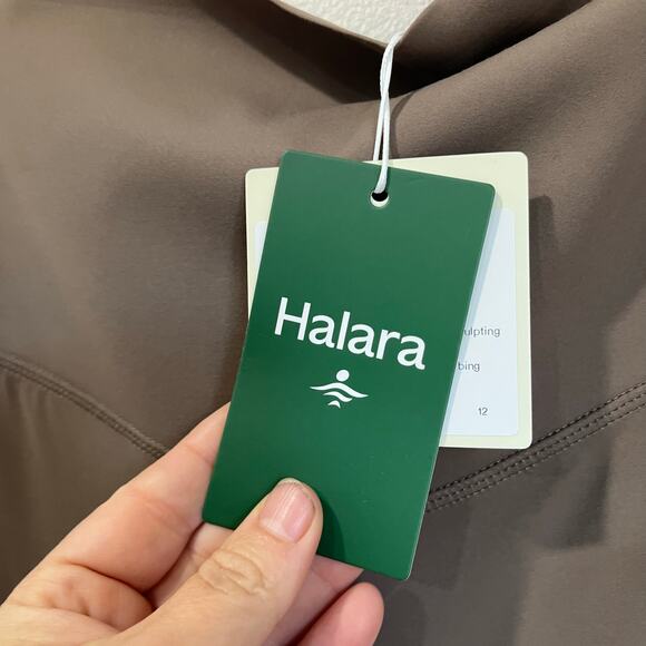 Halara UltraSculpt Flare Pants XL NWT High Rise Brown Long 37” Inseam Yoga - Picture 8 of 12